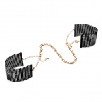 SexShop - Piękne kajdanki - Bijoux Indiscrets Désir Métallique Cuffs Black  - online