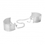 SexShop - Piękne kajdanki - Bijoux Indiscrets Désir Métallique Cuffs Srebrny - online