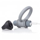 Sexshop - The Screaming O Charged Remote Control Bullet and Ring for Him  Szary - Pierścień erekcyjny do stymulacji krocza, z pilotem - online