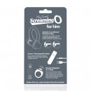 Sexshop - The Screaming O Charged Remote Control Bullet and Ring for Him  Szary - Pierścień erekcyjny do stymulacji krocza, z pilotem - online