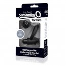 Sexshop - The Screaming O Charged Remote Control Bullet and Ring for Him  Czarny - Pierścień erekcyjny do stymulacji krocza, z pilotem - online