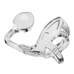 SexShop - Pierścień erekcyjny z plugiem - Perfect Fit Armour Tug Lock  przezroczysty - online