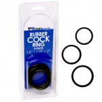 SexShop - Pierścień na członka - Rubber Cock Ring 3-pack - dla alergików - online