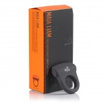 SexShop - Pierścień  wibrujący na penisa - Maia Toys Rechargeable Vibrating Ring Grey  - online