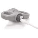 Sexshop - The Screaming O Charged Yoga Vibe Ring  Szary - Pierścień wibrujący na penisa - online