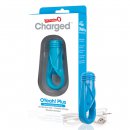 Sexshop - The Screaming O Charged Oyeah Plus Ring  Niebieski - Pierścień wibrujący na penisa - online