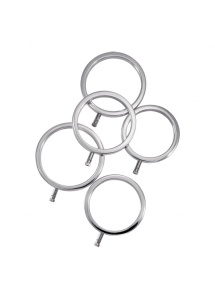 SexShop - Pierścienie erekcyjne do elektroseksu - ElectraStim Solid Metal Cock Ring Set 5 sizes - online