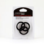 SexShop - Pierścienie silikonowe - Perfect Fit Silicone 3 Ring Kit XL Black - online