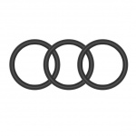 SexShop - Pierścienie silikonowe - Perfect Fit Silicone 3 Ring Kit Large Black - online