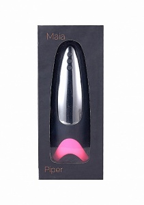 Pipper - Czarno-różowy, 15-funkcyjny masturbator z funkcją ssania LM18-F01 - Pipper - Black / Pink