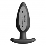 SexShop - Plug analny do elektroseksu - ElectraStim Silicone Noir Rocker Butt Plug duży - online