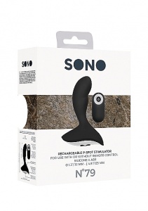 PLUG ANALNY No. 79  zdalnie sterowany - No. 79 - Rechargeable P-Spot Stimulator - Black