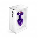 Sexshop - Diogol Anni Butt Plug 25mm Okrągły Fioletowy z Różowym - Plug analny ozdobny - online