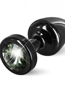 Sexshop - Diogol Anni Butt Plug 25mm Okrągły Czarny z Czarnym - Plug analny ozdobny - online