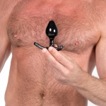 SexShop - Plug analny - Perfect Fit Strap On Butt Plug Small Black czarny - online