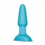 SexShop - Plug analny rotujący i wibrujący sterowany zdalnie - Bvibe Rimming Remote Control Plug  Niebieski - online