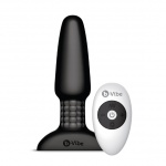 SexShop - Plug analny rotujący i wibrujący sterowany zdalnie - Bvibe Rimming Remote Control Plug  Czarny - online
