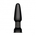 SexShop - Plug analny rotujący i wibrujący sterowany zdalnie - Bvibe Rimming Remote Control Plug  Czarny - online