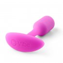 Sexshop - B-Vibe Snug Plug 1 Różowy - Plug analny z obciążnikiem - online