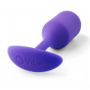 Sexshop - B-Vibe Snug Plug 2 Fioletowy - Plug analny z obciążnikiem - online