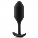 Sexshop - B-Vibe Snug Plug 2 Czarny - Plug analny z obciążnikiem - online