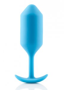 Sexshop - B-Vibe Snug Plug 3 Niebieski - Plug analny z obciążnikiem - online