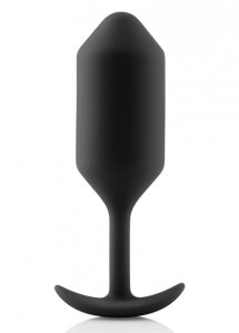 Sexshop - B-Vibe Snug Plug 3 Czarny - Plug analny z obciążnikiem - online