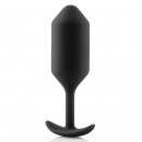 Sexshop - B-Vibe Snug Plug 3 Czarny - Plug analny z obciążnikiem - online