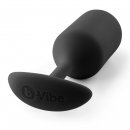 Sexshop - B-Vibe Snug Plug 3 Czarny - Plug analny z obciążnikiem - online