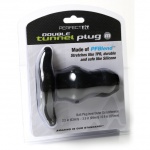 SexShop - Plug tunel - Perfect Fit Double Tunnel Plug Medium czarny - online