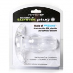 SexShop - Plug tunel - Perfect Fit Double Tunnel Plug Medium przezroczysty - online