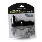 SexShop - Plug tunel - Perfect Fit Double Tunnel Plug XL czarny - online