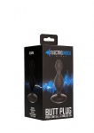 PLUG z ELEKTROSTYMULACJĄ wibrujący - E-Stimulation Vibrating Buttplug - Black