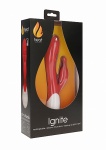 PODGRZEWANY wibrator PRĄŻKI STYMULACJA Ignite  - Ignite - Rechargeable Heating G-Spot RabbitÂ Vibrator - Red