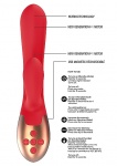 Podgrzewany wibrator punktu G Exquisite - Heating G-Spot Vibrator - Exquisite - Red