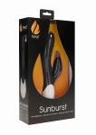PODGRZEWANY wibrator RABBIT Punkt G  Sunburst - Sunburst - Rechargeable Heating G-Spot Rabbit VibratorÂ  - Black