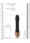 Podgrzewany wibrator stymulacja ŁECHTACZKI Opulent - Heating Rabbit Vibrator - Opulent - Black