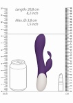 PODGRZEWANY wibrator STYMULATOR łechtaczki FLAME - Flame - Rechargeable Heating G-Spot RabbitÂ Vibrator - Purple