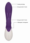 PODGRZEWANY wibrator STYMULATOR łechtaczki FLAME - Flame - Rechargeable Heating G-Spot RabbitÂ Vibrator - Purple