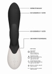 PODGRZEWANY wibrator STYMULACJA łechtaczki Passion - Passion - Rechargeable Heating G-Spot RabbitÂ VibratorÂ  - Black