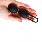 SexShop - Podwójna kulka do ćwiczeń mięśni Kegla - Tickler Vibes Trainer Toyfriend Double  Czarny - online