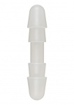 Podwójna Złączka Do Dilda 1010-09-BX - Frosted Double Up Plug - White 