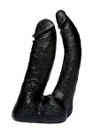 Podwójne Czarne Dildo Realistyczne 1016-22-BX Vac-U-Lock - CodeBlack - The Naturals - Double Penetrator 