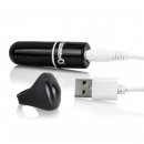 Sexshop - The Screaming O Charged Remote Control Vooom Bullet  Czarny - Potężny mini wibrator ze zdalnym sterowaniem - online