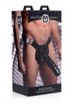 Powiększająca nakładka na penisa na uprzęży  Infiltrator czarna AF233 - Infiltrator Hollow Strap On