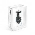 SexShop - Prążkowany ozdobny plug analny - Diogol Ano Butt Plug Ribbed  Black 25mm Czarny - online