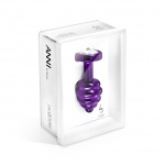 SexShop - Prążkowany ozdobny plug analny - Diogol Ano Butt Plug Ribbed  Purple 35mm - online