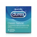 Sexshop - Durex Classic Natural Condoms 3 szt  - Prezerwatywy klasyczne - online