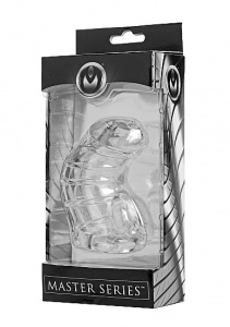 Przezroczysty ogranicznik erekcji - Klatka cnoty - AE408 - Detained Soft Body Chastity Cage