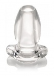 Przezroczysty przelotowy korek analny Gape Glory AF816-Large - Gape Glory Clear Hollow Anal Plug - Transparent